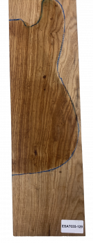 Body Swamp Ash, grainmatched, Caramel, 47mm, Unique Piece #129